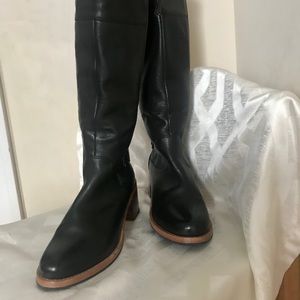 Clark’s long black boots
